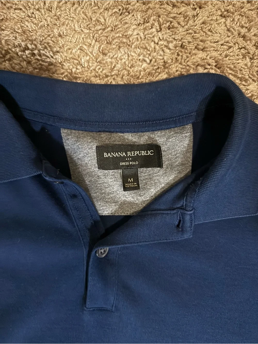 Banana Republic Men's Navy Polo Shirt
